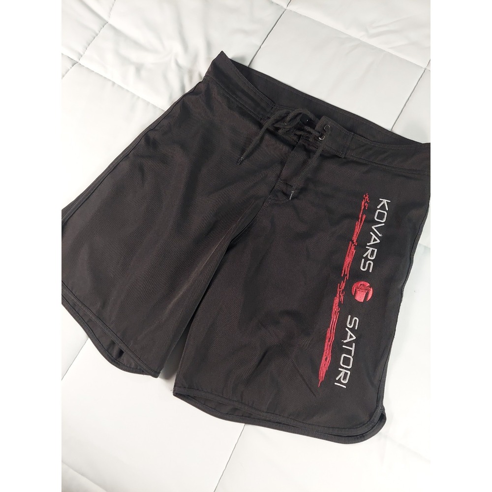 Revgear Fighter Trunks Mens XL Black MMA Shorts UFC Martial Arts Sparring